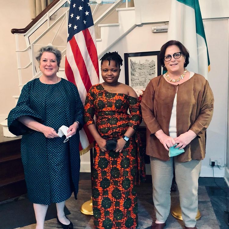 Rinu with The Consul General & the US Ambassador to Nigeria.