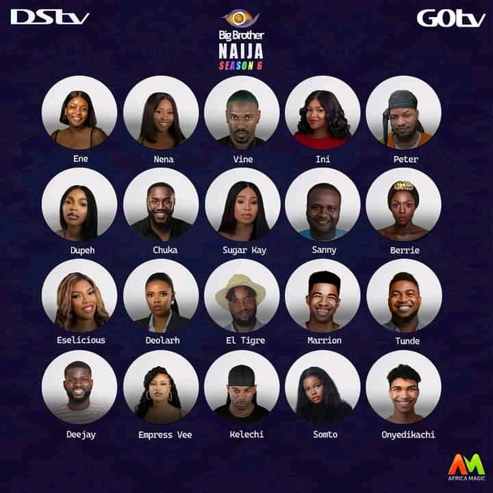 Big Brother Naija Season 6 Housemates and Profile